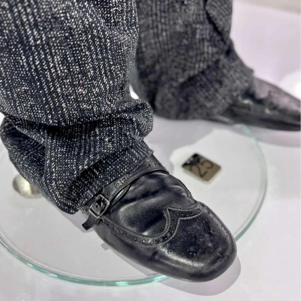 British Style Leather Round Toe Buckle With Slippers Mule Slipper Oxford Shoes Exclusive Lazy Casual Shoes.