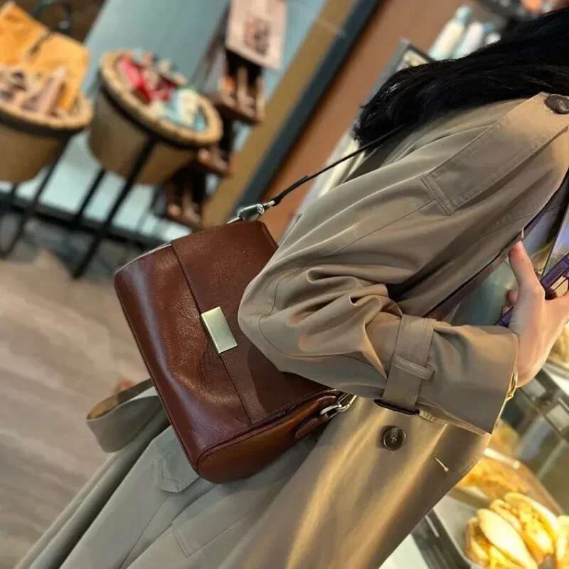 Soft Genuine Leather Bags for Women Large Capacity Shoulder Bag Wide Strap Bolsas Feminina Crossbady Bolsos Mujer Handbags