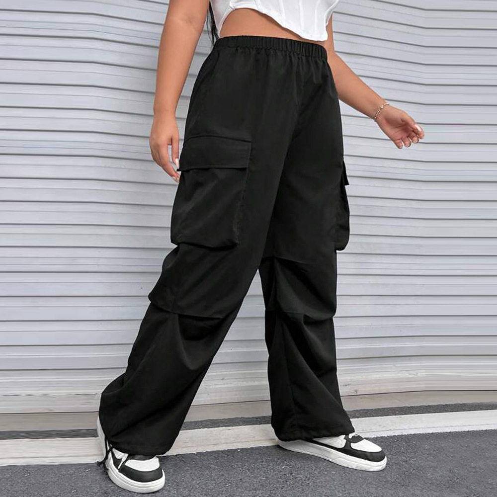 Large Size Womens Clothing Autumn and Winter New Item Ins Fashion Versatile Elastic Waist Casual Pants Work Pants
