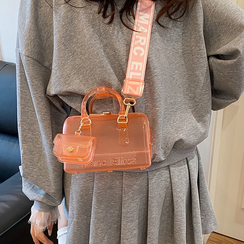 2025S designer women summer fashion shoulder crossbody versatile macaron color hand-held pillow jelly bag