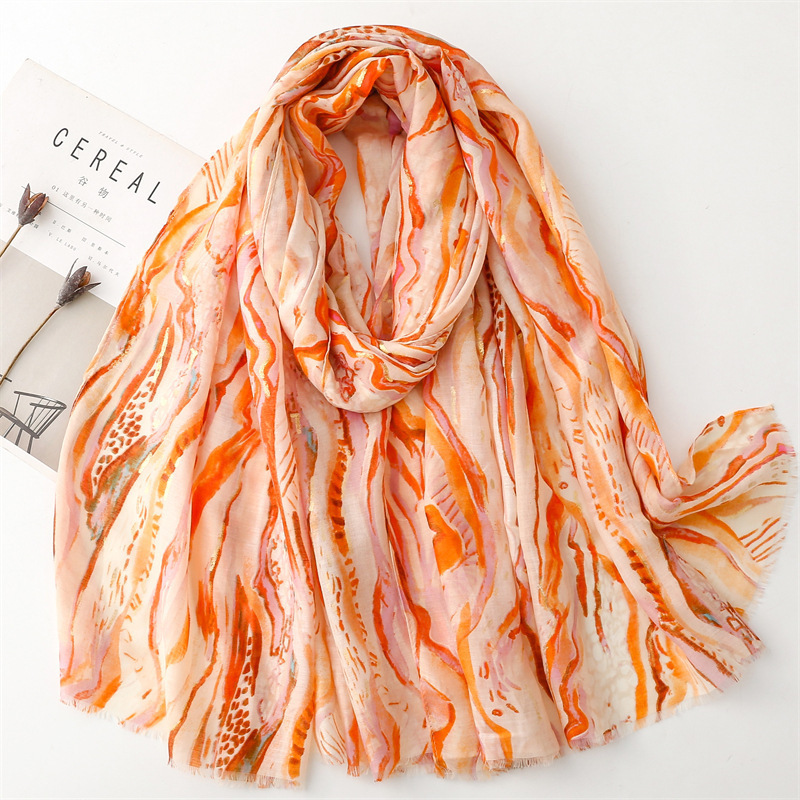 K731 Egypt Dubai seaside travel cotton and linen scarf scarf female desert photo beach silk scarf sunscreen bag headscarf shawl