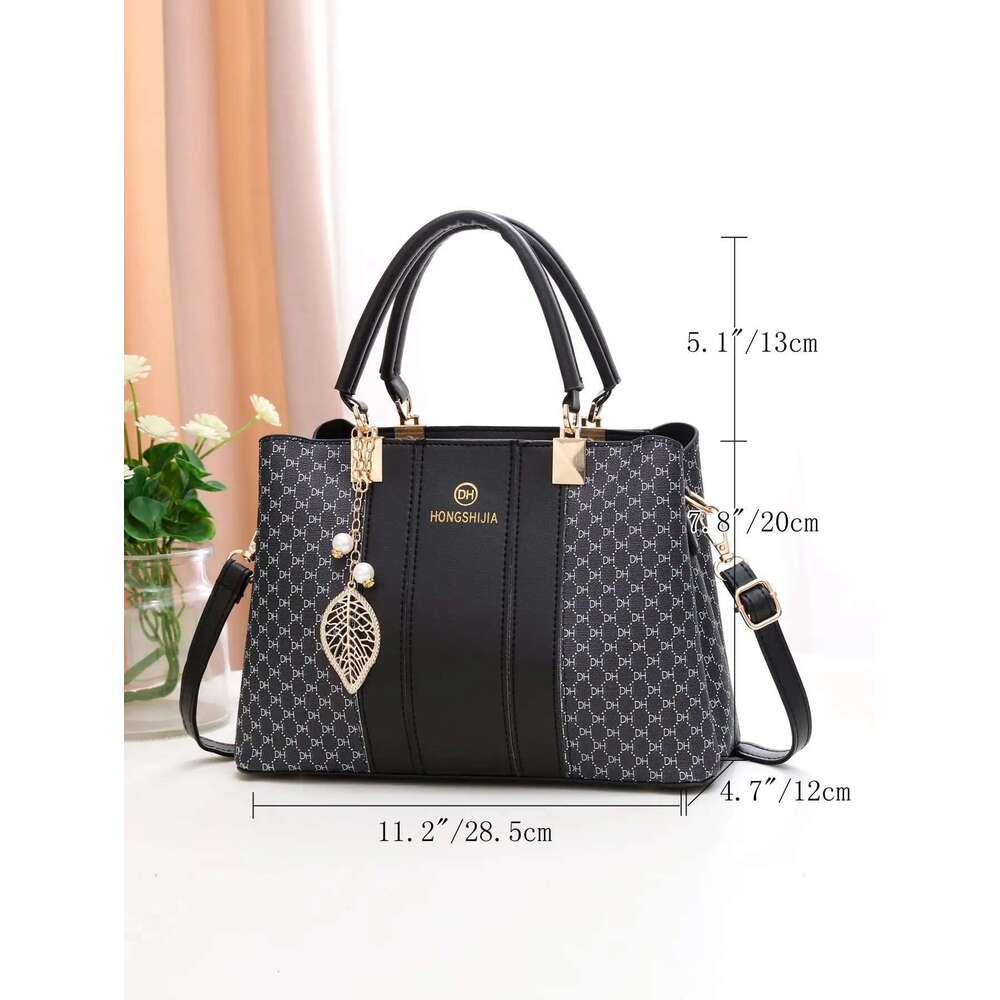 Ladies' mature and one shoulder crossbody mother bag, large capacity elegant handbag