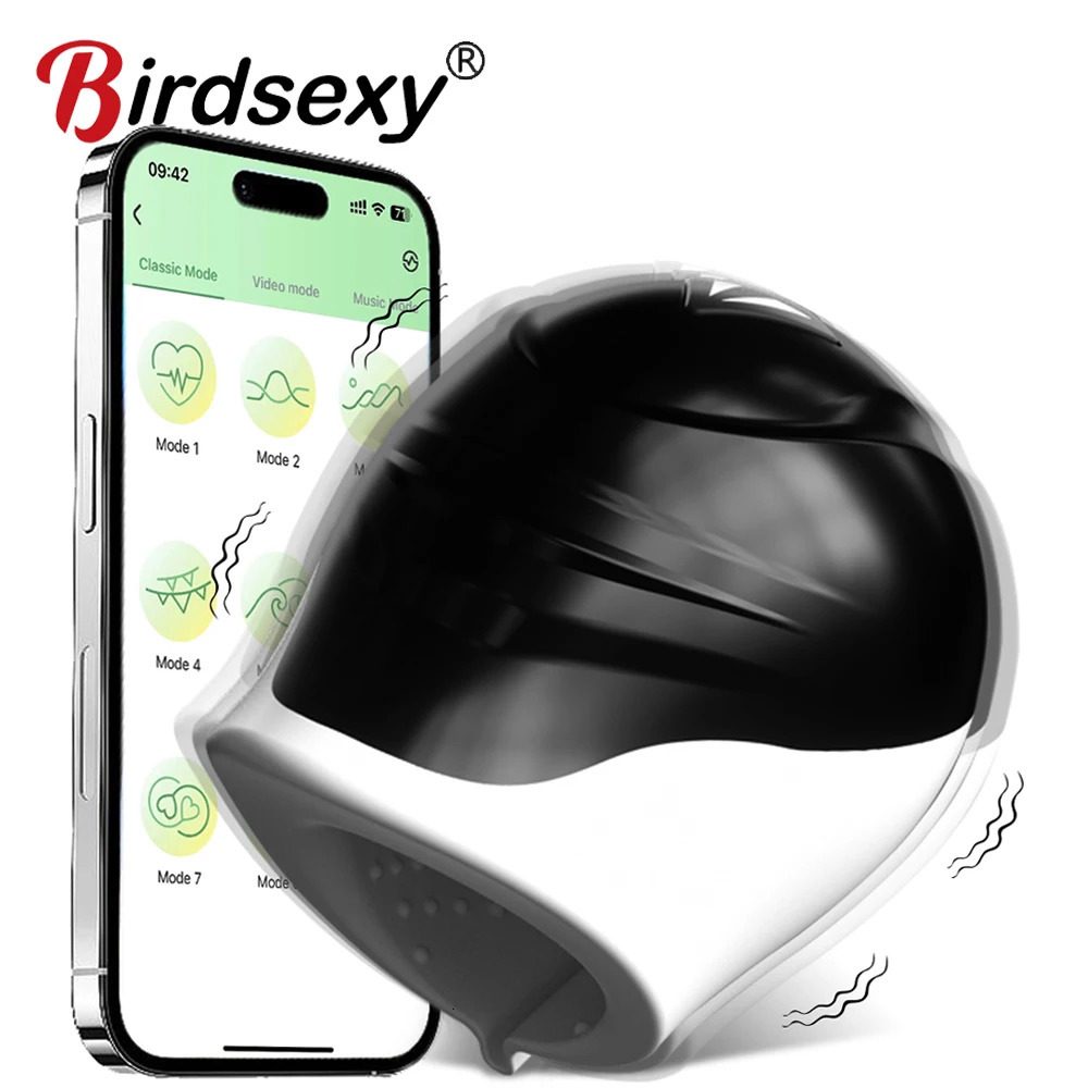 Male Masturbator Glans Massager Stimulator Vibrators For Men Glans Trainer Penis Cock Exerciser Delay Ejaculation Sex Toys 250515