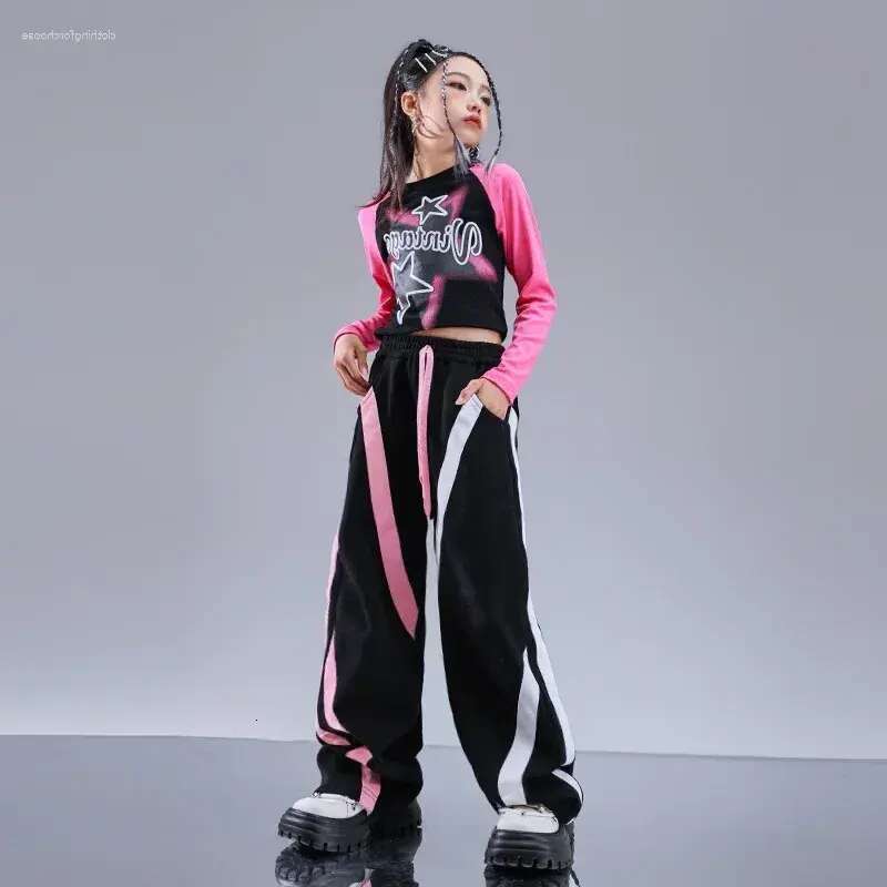 Stage Wear Children's Street Dance Performance Suit Maillard Boys Hip-hop Trendy Clothing Set designer bag