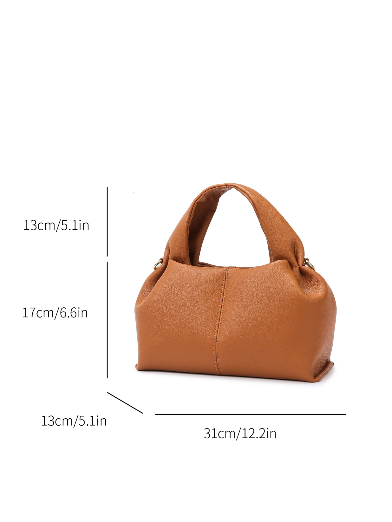 2025S designer niche cloud new versatile solid color dumpling fashion handbag shoulder women crossbody bag