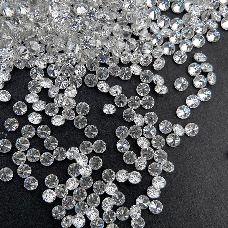Loose Moissanite Diamonds Classic DEF White VVS Round Brilliant Cut 0.1-1CT Small Synthetic Stone Wholesale Moissanites For Jewellery Making