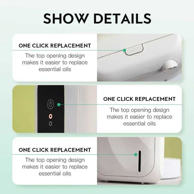 NAMSTE Hotel Scent Diffuser 200m Wall Mounted Essential Oil Diffuser Scent Machine Fragrance Launcher Device For Living Room W250516