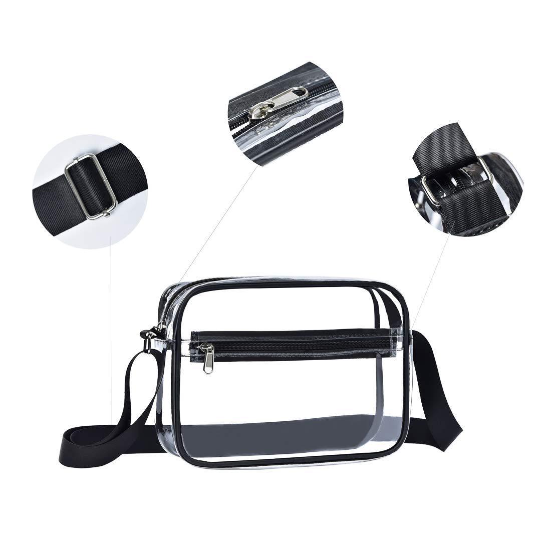 Spot Amazon Cross-border Spot Transparent Crossbody Bag Large Capacity Transparent Storage Bag PVC Shower Bag Waterproof