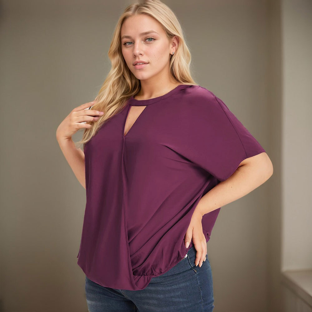 Large Womens Versatile and Simple T-shirt for Spring and Summer 2025 Loose and Slimming Style Top