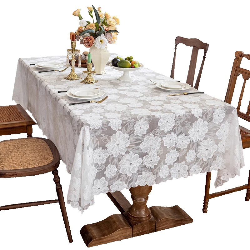 A746 light luxury lace table cloth high-grade sofa jacquard one-piece cover cloth atmosphere decorative coffee table cloth