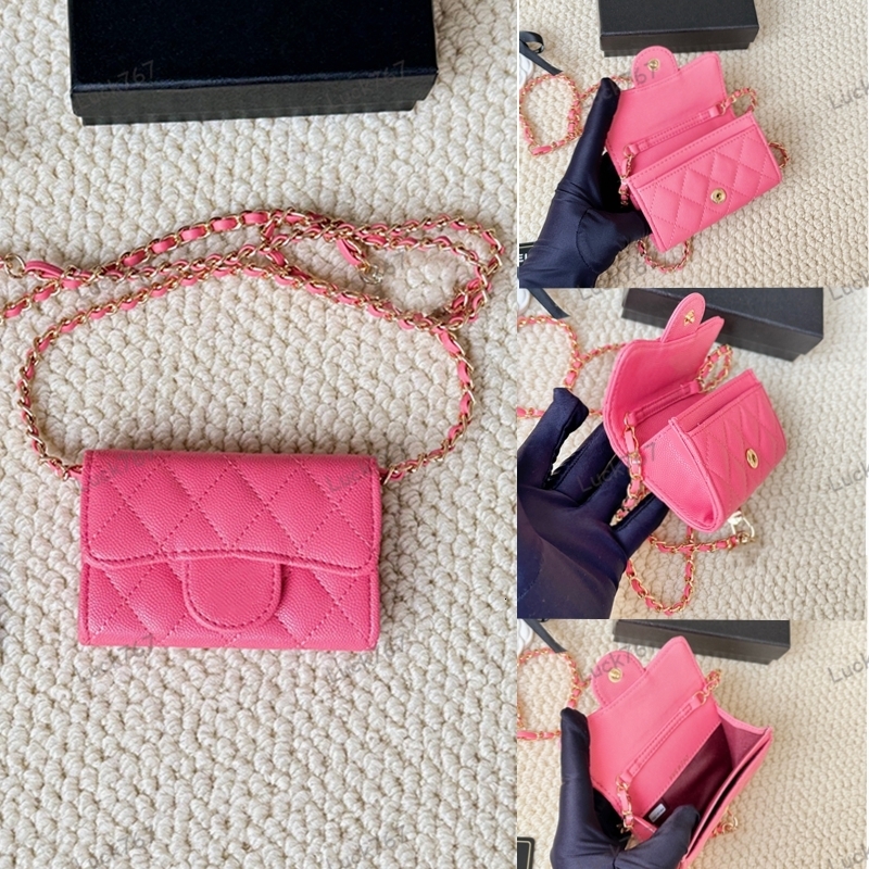 2025 Designer bag Card Bag Mini cf Chain Bag Wallet Clutch Bag Luxury Bag vanity bag Caviar Cowhide Women's Bag Mini Tote Crossbody Bag handbag