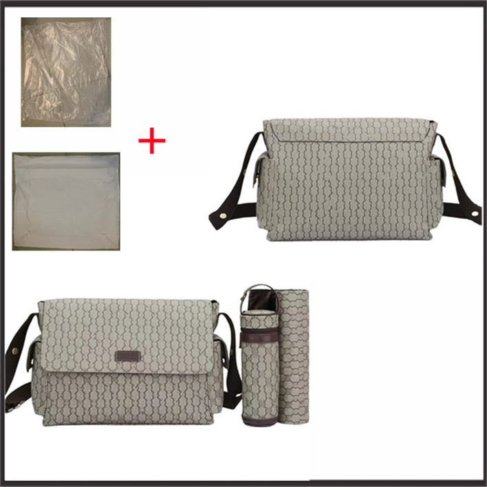 Baby designer diaper bag Foreign trade multi-functional large capacity children fashion baby bag leisure mommy bag three-piece set D0030