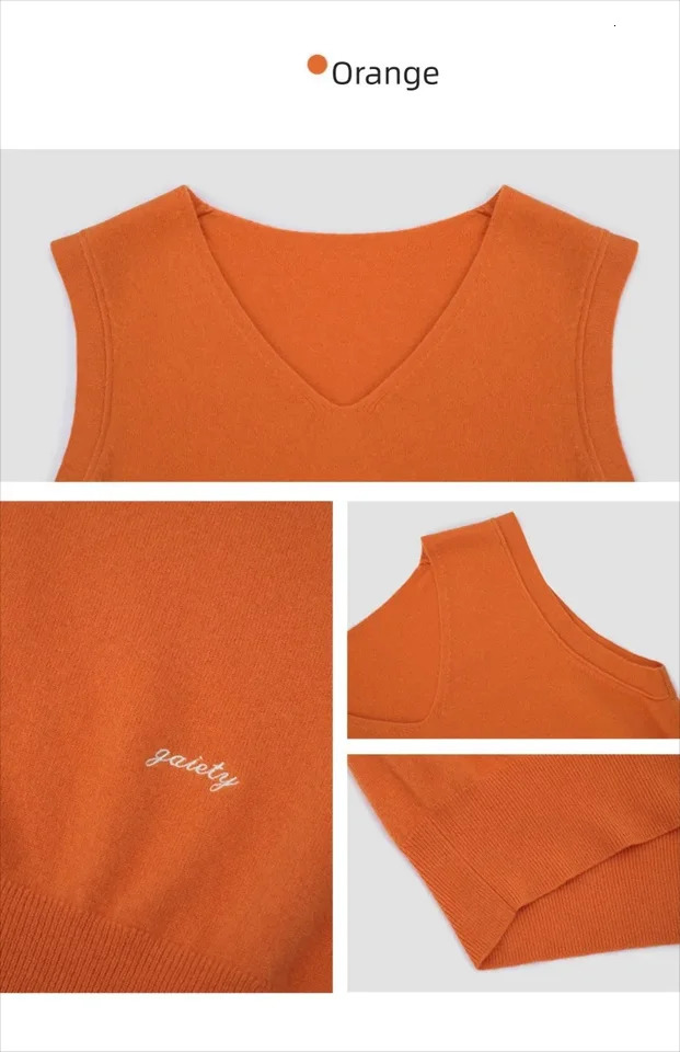 Korean and Japanese Style Retro Wool Knit Vest Casual Layered Look 250506