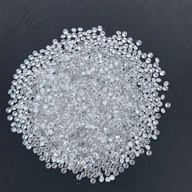 Melee 0.9-2.8mm D Color White Moissanite Lab Grown Moissanita Diamond GRA Certificate Full Sizes Loose Small Stone Wholesale Jewelry Beads Gemstone