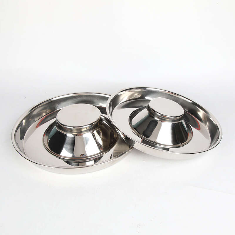 Stainless steel pet bowl, slow dogs, universal choking anti obesity stop food bowl for cats and dogs
