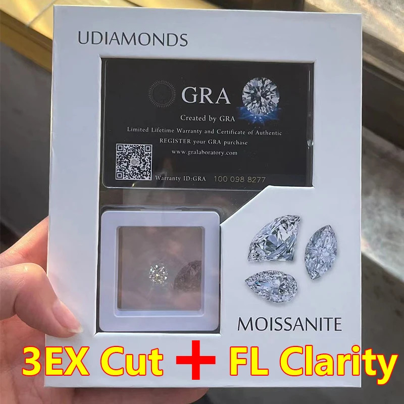 3EX FL Clarity 0.7mm-30CT Gift Box D Color Loose Stone Wholesale GRA Loose Diamond Jewerly 250516