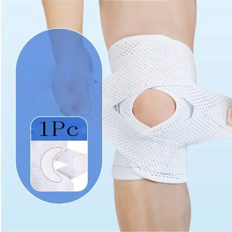 1PCS Sports Knee Pad Pressurized Bandagem Elastica Knee Pads Support Fitness Gear Basketball Volleyball Brace Protector Knee Brace with Side Stabilize