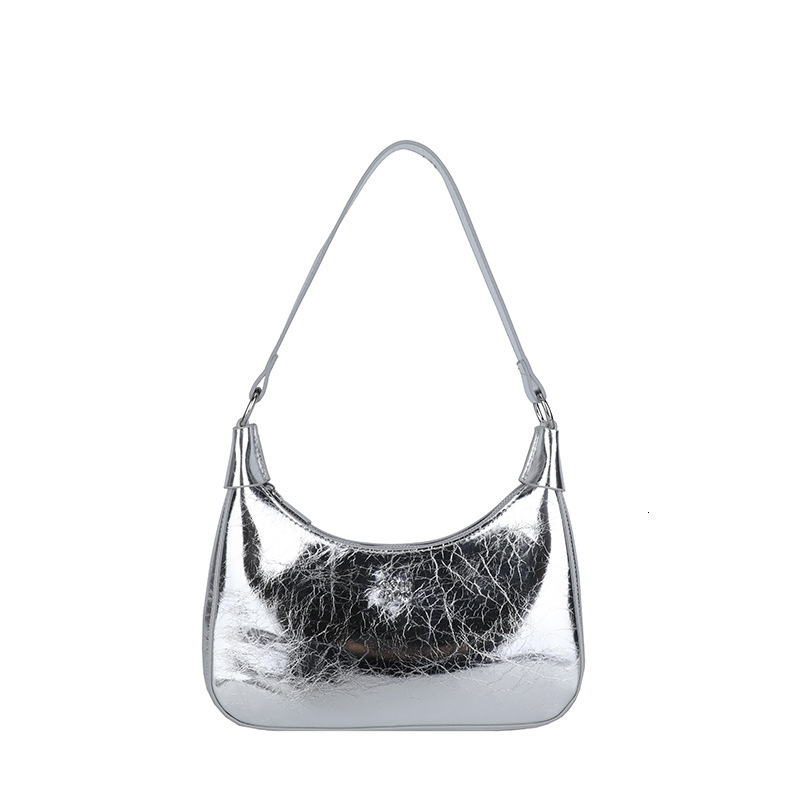 2025S designer high-end sense niche women new trendy summer style shoulder wrinkled texture underarm bag