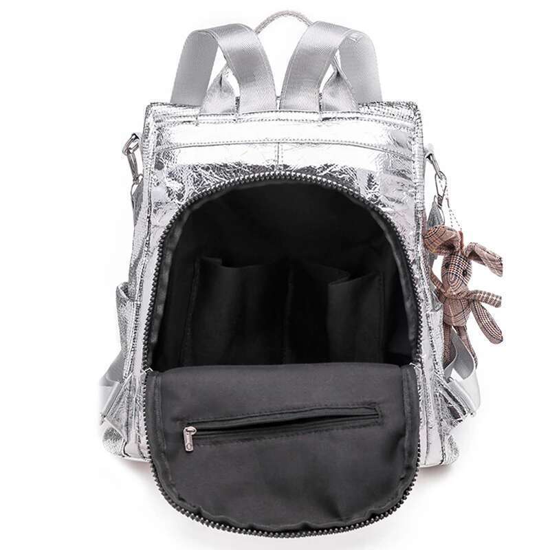 2024Fashion Anti Theft Women Backpacks Large Capacity Travel School Bags Soft Leather Casual Lides Shoulder Bag Bagpack M Ochila