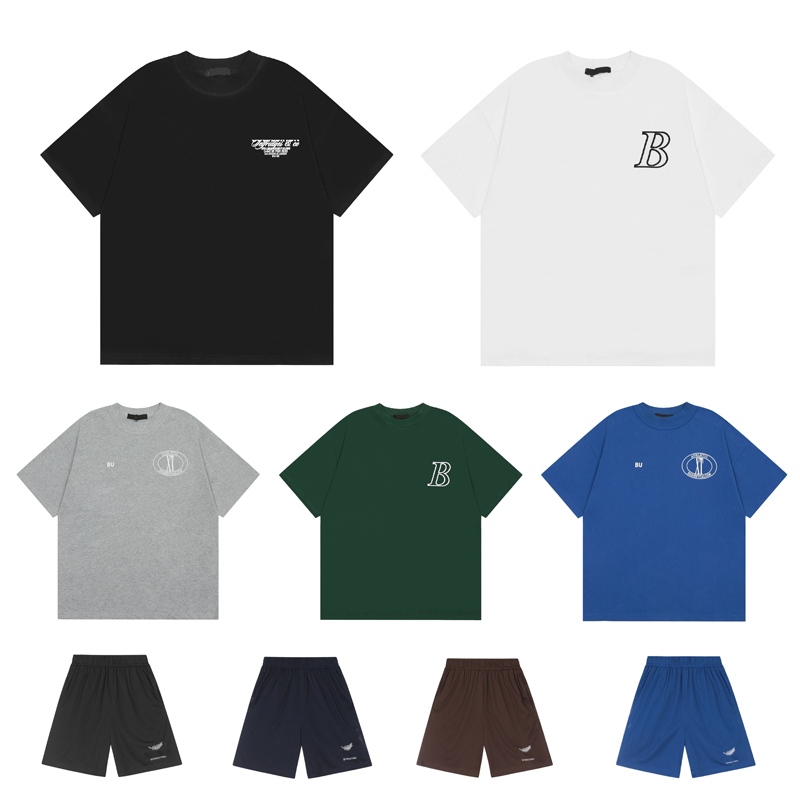 designer t shirt unisex clothes Minimalist slogan sticker embroidered loose short sleeved T-shirt base tshirts streetwear shirts white black casual short sleeve