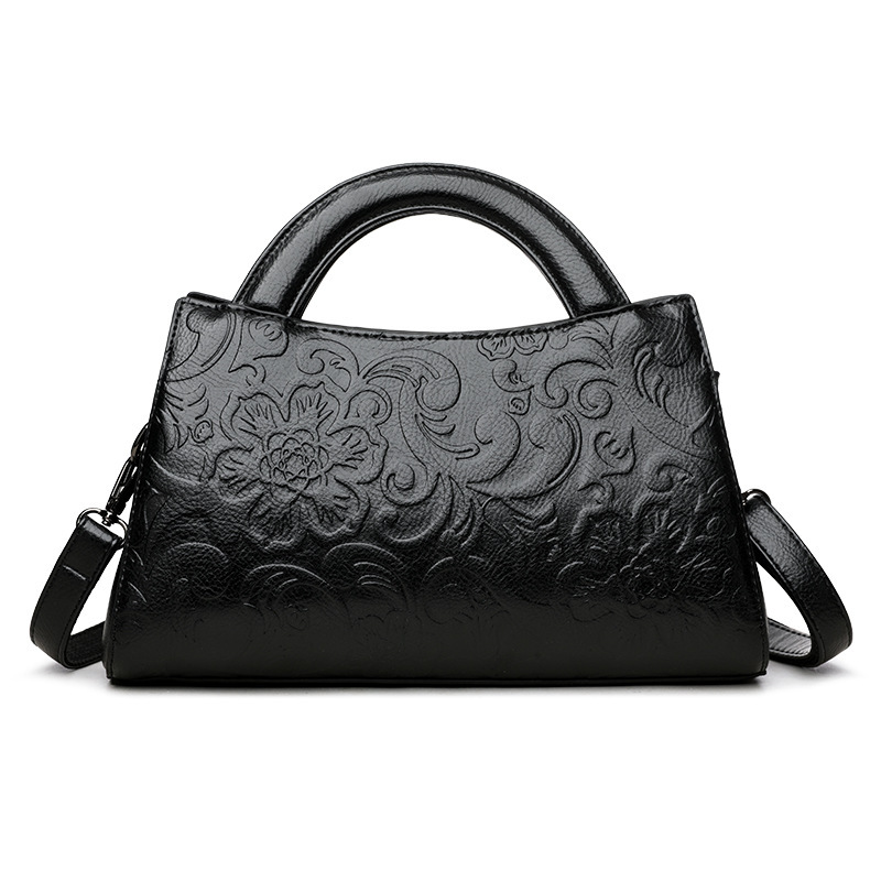 2025S designer shoulder embossed texture commuting handbag Chinese style simple and versatile casual women tote bag