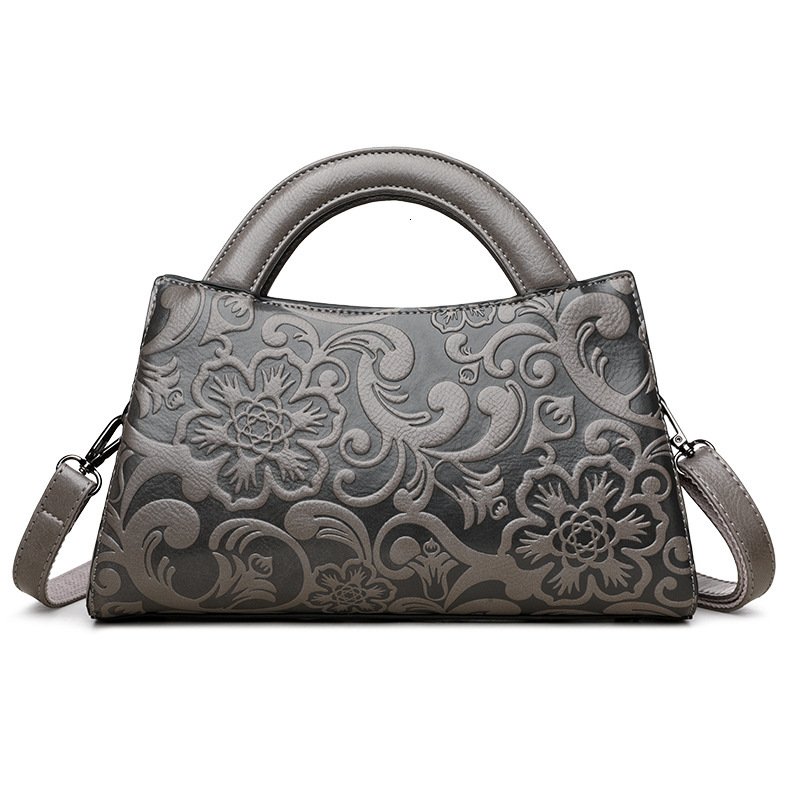 2025S designer shoulder embossed texture commuting handbag Chinese style simple and versatile casual women tote bag