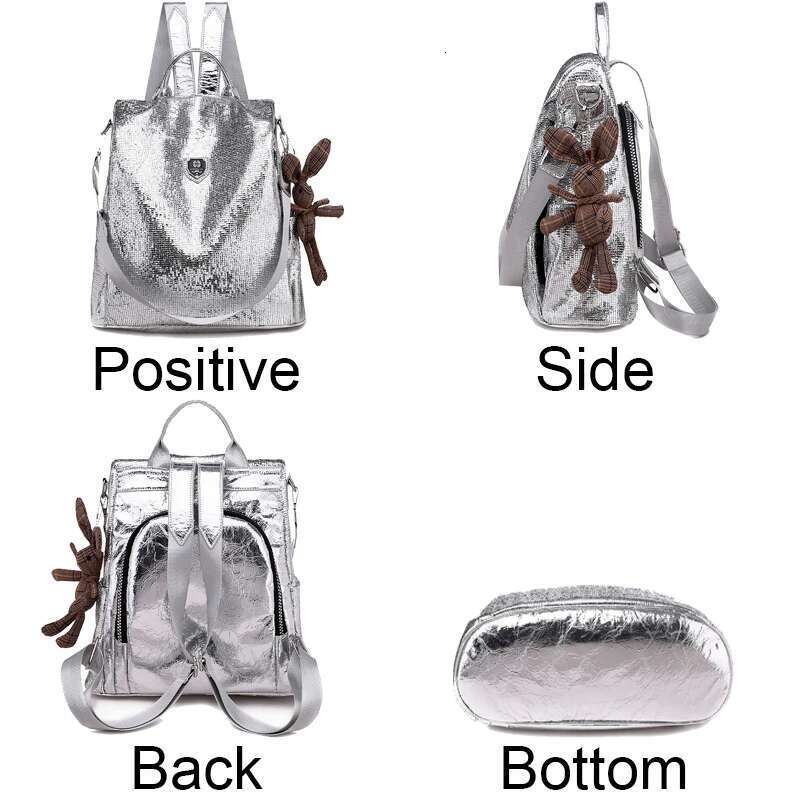 2024Fashion Anti Theft Women Backpacks Large Capacity Travel School Bags Soft Leather Casual Lides Shoulder Bag Bagpack M Ochila