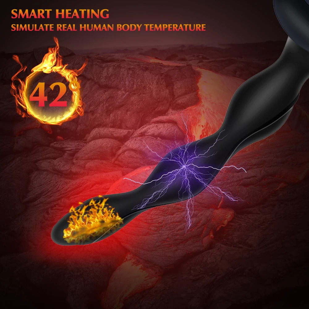 Electric Shock Anal Plug Prostate Massager Intelligent Heating Butt Plug Female Masturbator Anal Bead Erotic Sex Toys for Couple 250515