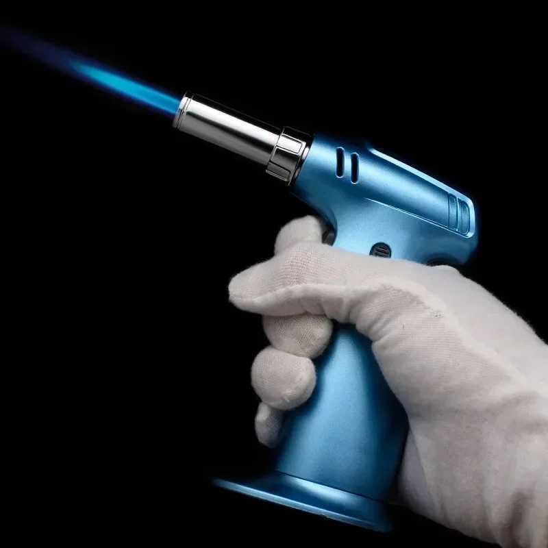 Butane Gas Jet Cooking Kitchen Lighters with Safety Lock 1300 Degree Torch Cigar Dessert Cream Barbecue Welding GadgetT250516