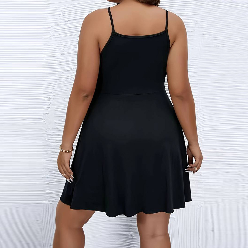 Plus Size Womens Sexy Style Camisole Dress Summer New High Waisted Slim Fit Short Skirt