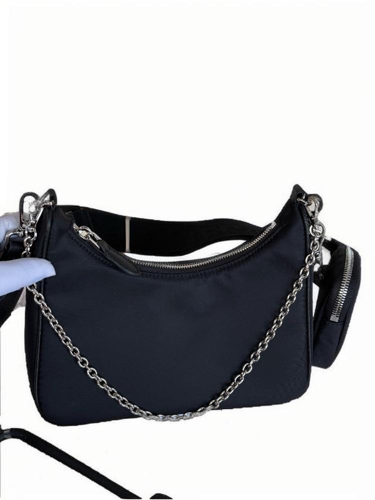 2025 casual women's bag new style armpit chain three in one shoulder bag versatile crossbody bag