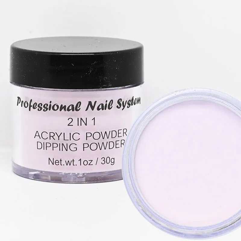 2 IN 1 Acrylic Dipping Powder Nail Dust Pigment Powder French Dip Nail Glitter Powder Pigment For Manicure Gel Nail Polish FAW53W250516