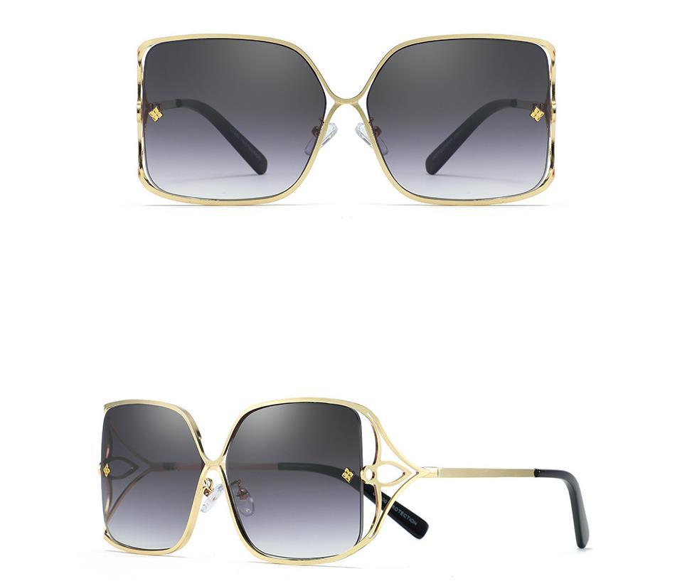 Designer Sunglasses For Women Men Fashion Metal Sunglasses Luxury Polarized Lens Goggle Pilot PC Frame Oversized UV400 Eyewear Luxury Style Sunglasses