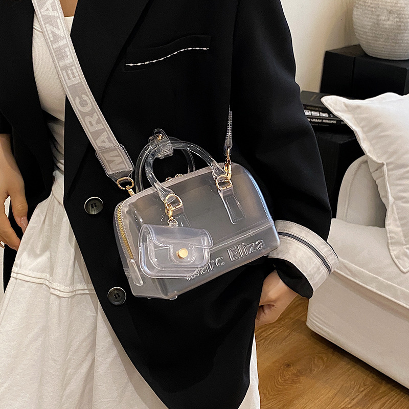 2025S designer women summer fashion shoulder crossbody versatile macaron color hand-held pillow jelly bag