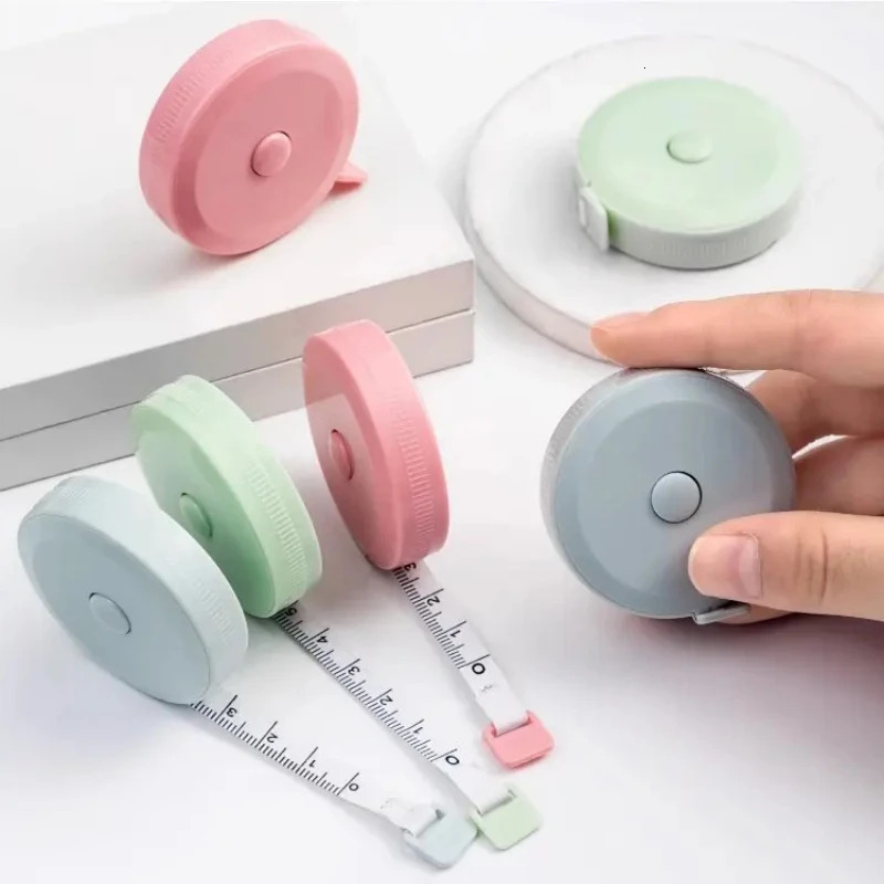 1.5Meter Soft Tape Measure Scale Body Sewing Flexible Tailor Ruler Centimeter Inch Portable Retractable Self-Lock Measuring Tape 250516