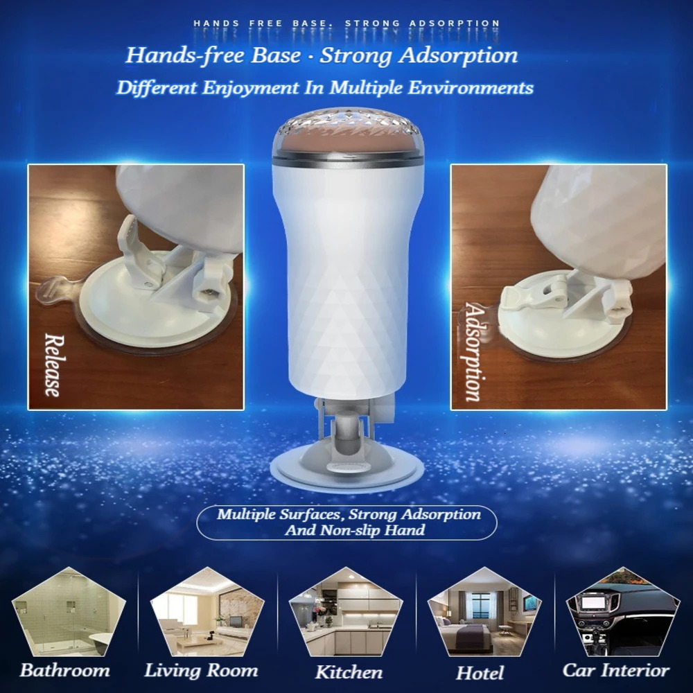 Suction Cup Masturbator For Men Sex Toy Silicone Artificial Vagina Realistic Pussy Pocket Penis Masturbation Cup Adult Games Toy 250515