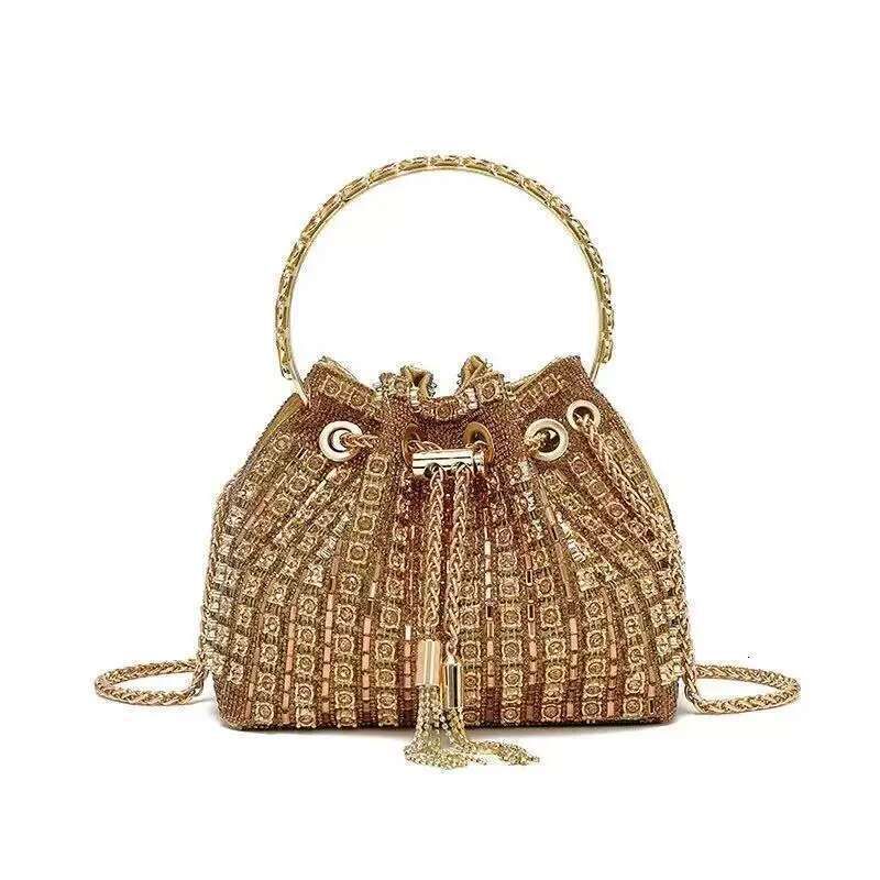 High Quality Crystal Rhinestones Dia Evening Bag Glitter Shiny Clutch Purse For Wedding Party Designer Women Handbag