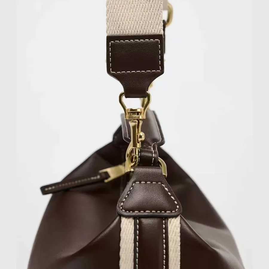 NEW PU Leather Women Luxury Designer Handbag Purses Fashion Vintage Wallet Double Zipper Half Moon Crescent Hobos Shoulder Bags M250520