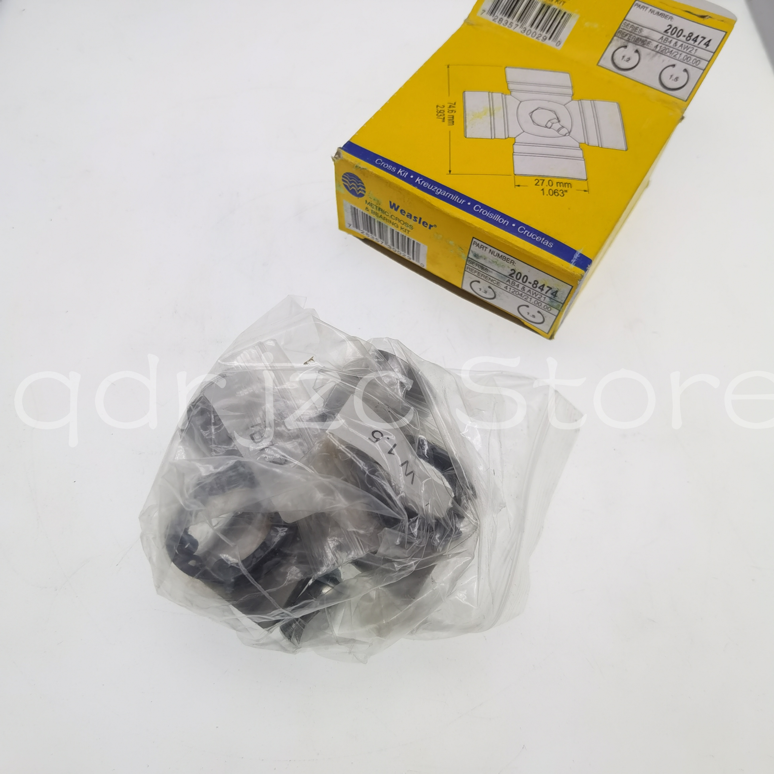 WEASLER universal joint cross bearing 200-8474 = R421 AB4, AW21 GUA- 7 813 HS168 27X74 mm