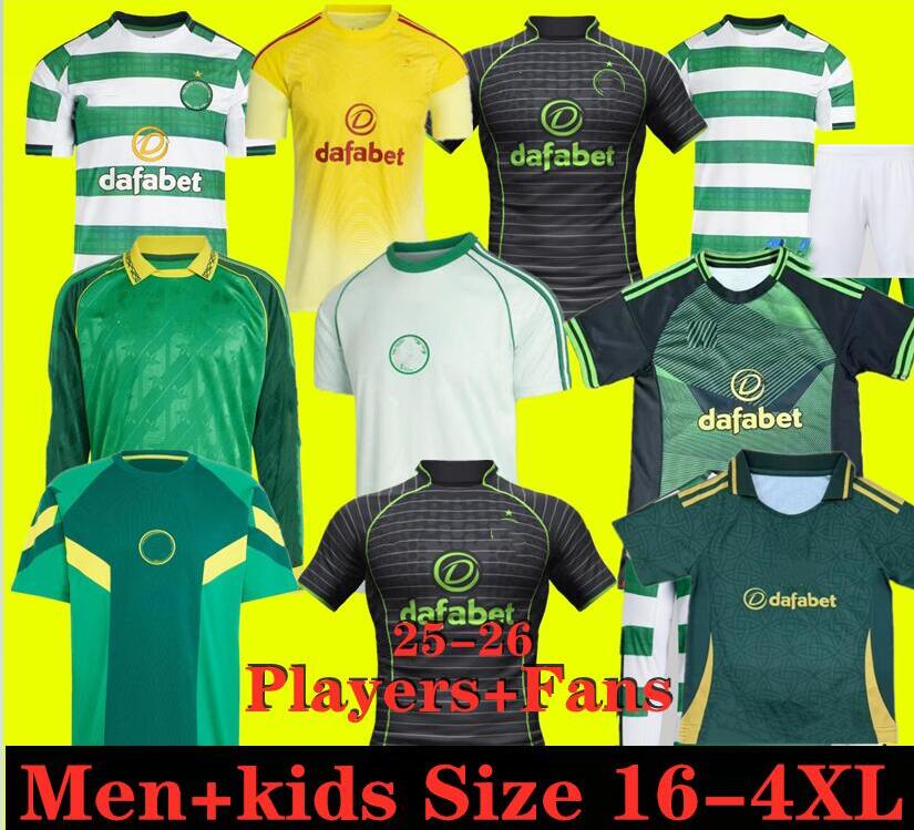 25 26 CeltsS Soccer Jerseys Home Away EDOUARD CelticFc 2025 2026 JOSEPH Football Shirt ELYOUNOUSSI TURNBULL ETI CHRISTIE JOTA GRIFFITHS FORREST GUEYE689