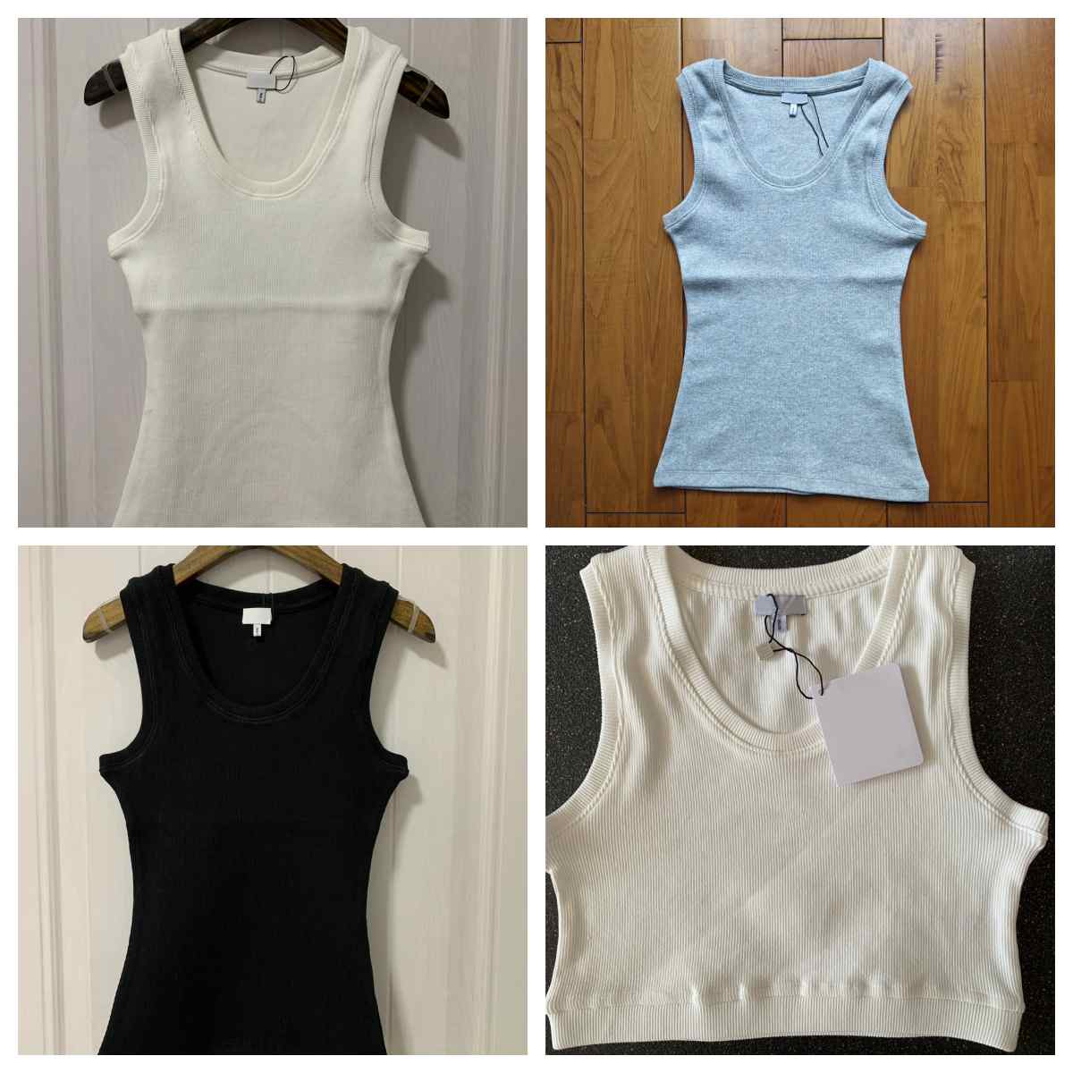 Designer Womens Embroidery Tank Top Summer Luxury Slim Sleeveless Camis Croptop Outwear Elastic Sports Knitted Sexy Tanks