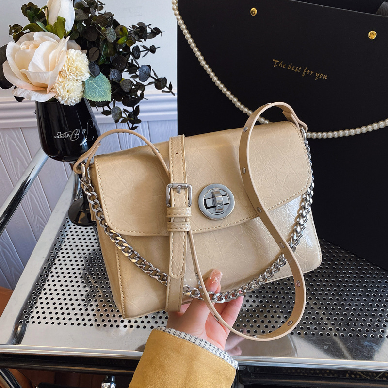 2025S designer super popular women new niche design armpit chain small square high-end sense shoulder crossbody bag
