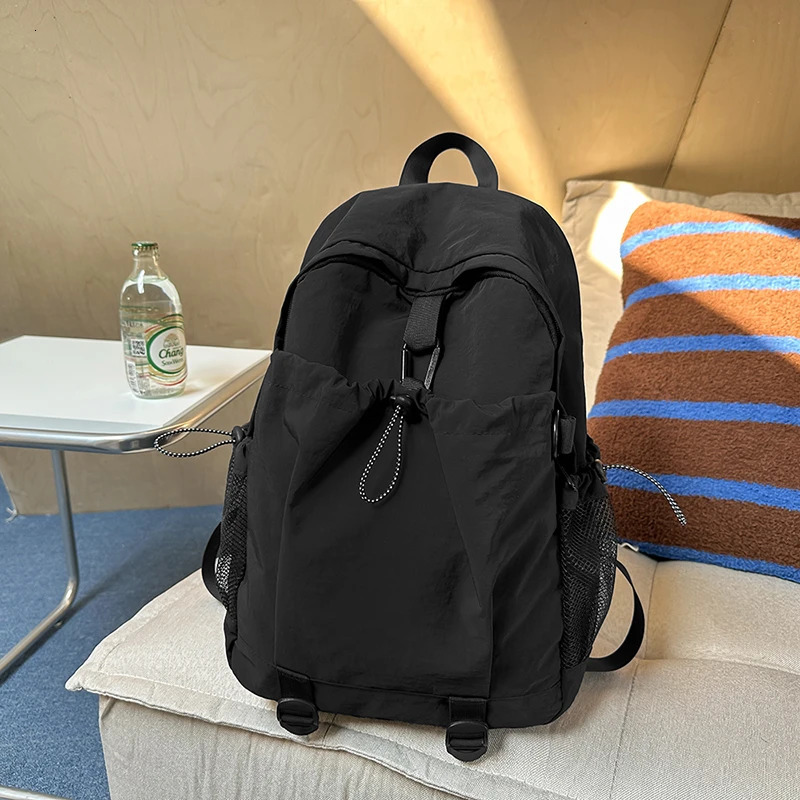 Creative Waterproof Teenage Nylon Book Bag Large Capacity Backpack Fashion Students School Bag Travel Backbag 250514