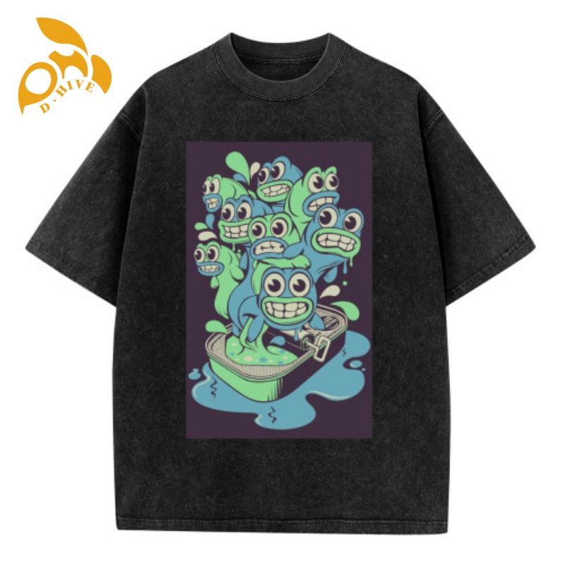 Free Shipping Designer Oversize Men's Women's shirt Short Sleeve Round neck black Customized 230g men's washed T-shirt T-shirt outdoor 