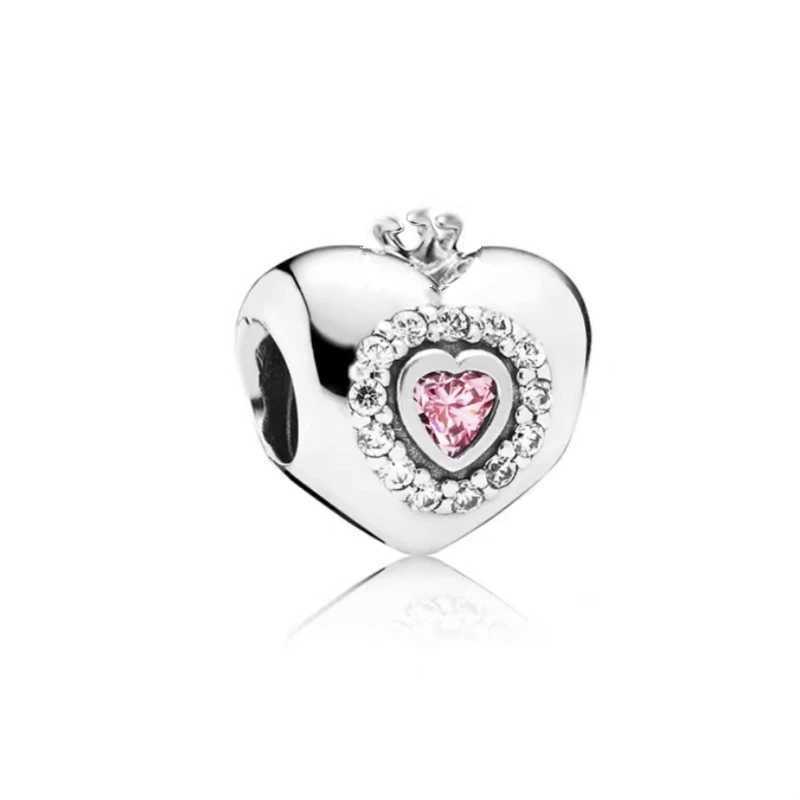 NEW Authentic Sparkling Openable Heart Window Charm Bead Fit Original 925 Sterling Silver Women Bracelet DIY Making Jewelry GiftXJ250517