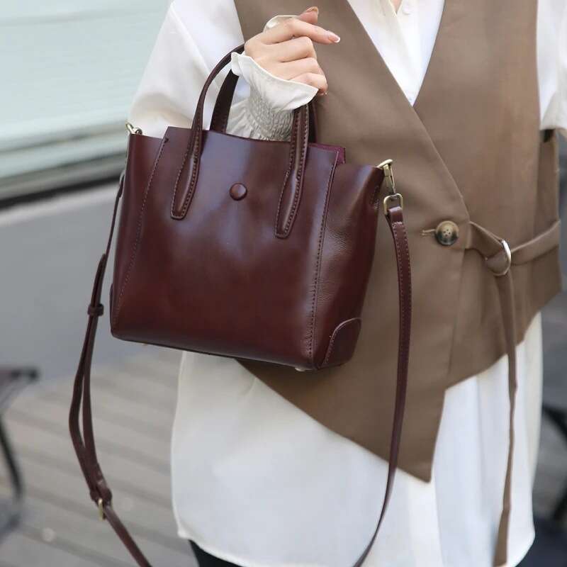 Tote Bag Fashionable And Simple Shoulder Crossbody Versatile New Leather Vertical Handbag For Women Tote Bag KQ