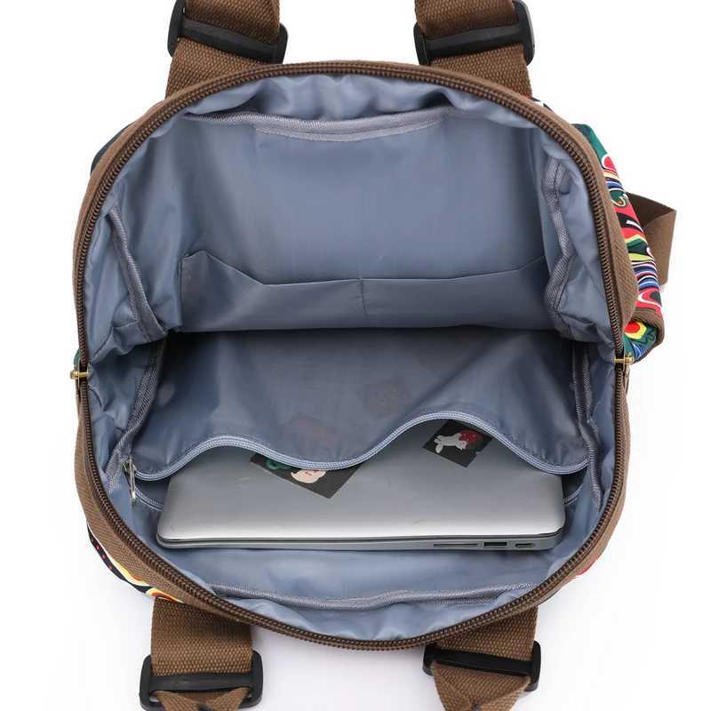Fashion Designer Backpacks Female Canvas Bagpack Women Large Travel Bags School Backpack for College Students Shoulder Bag M250517
