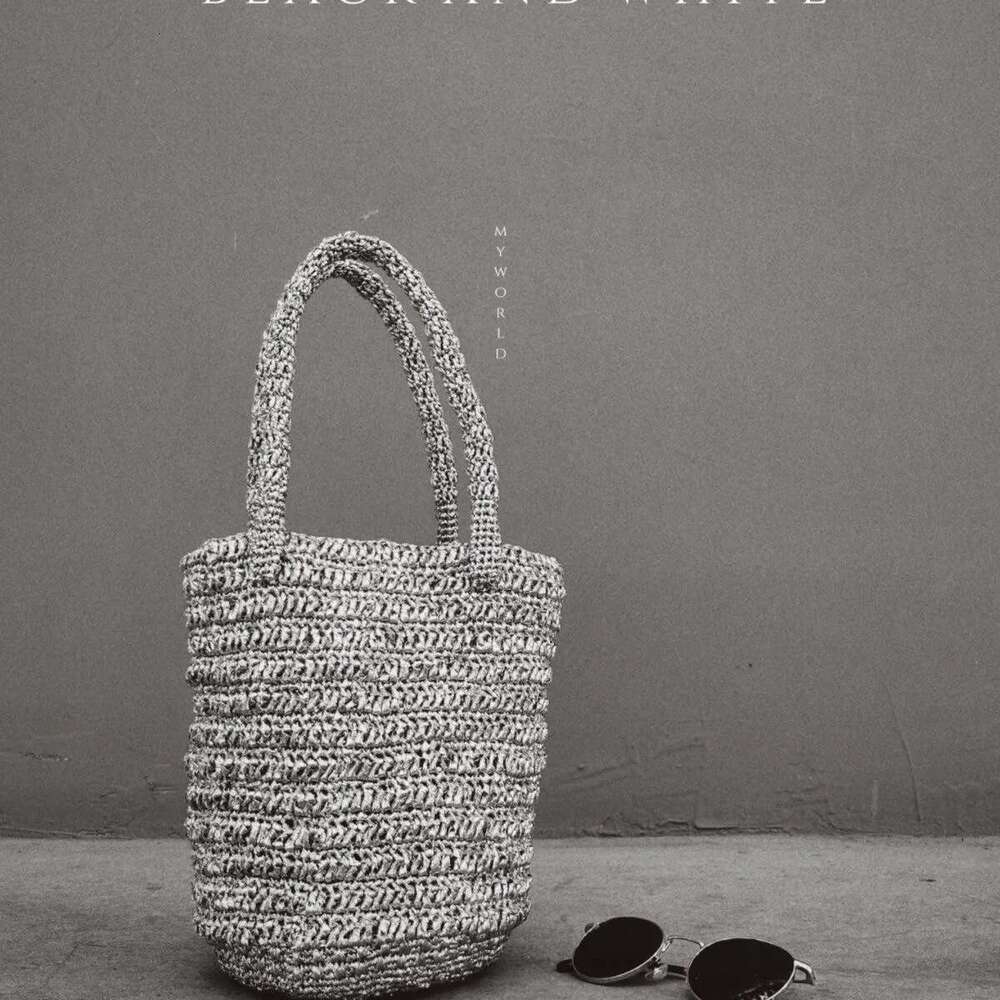 Handmade Crochet Bucket Bags Chic Ladies Sier Tote Handbag Shoulder Fashion Women Summer Beach Bag