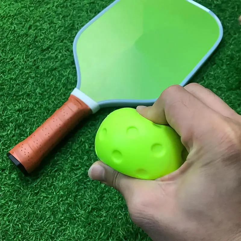 Quiet Foam Pickleballs for Indoor or Outdoor Practice Pickleball Balls with Exact Ball Bounce 3 Pack Green Yellow Color 250516