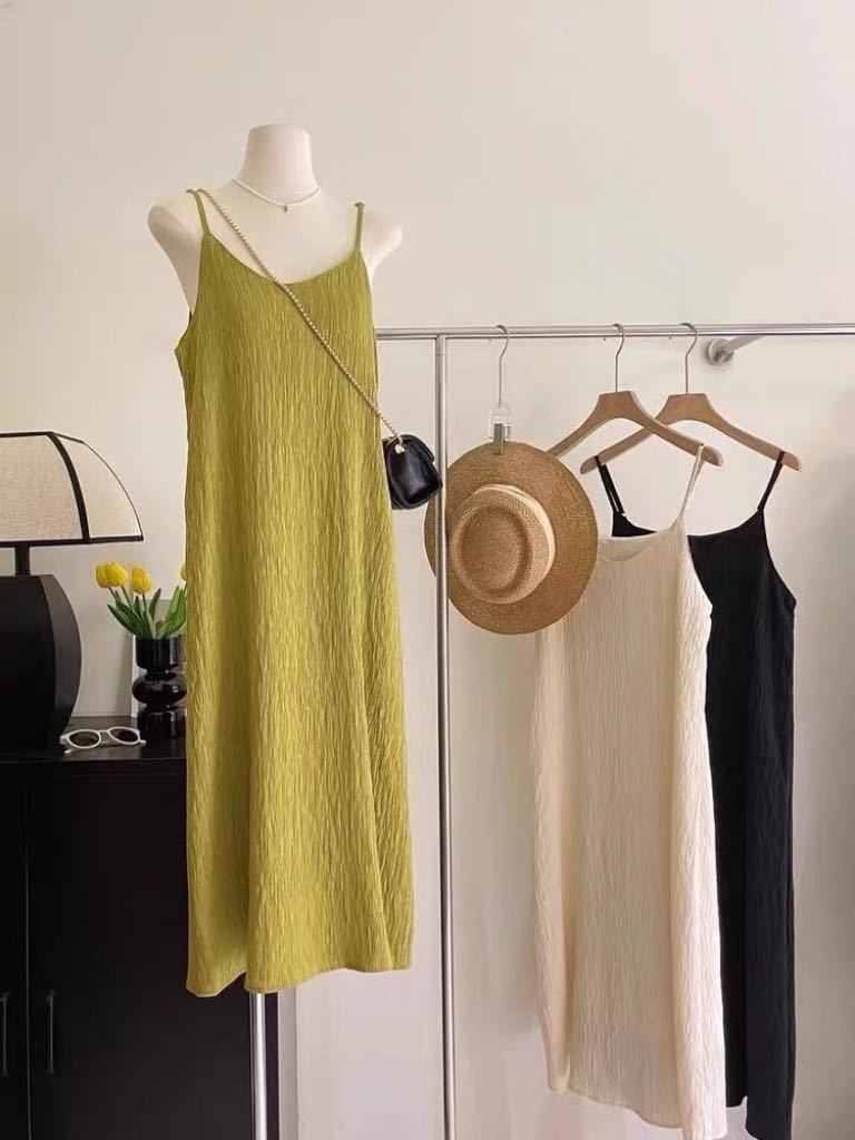 X2252 Summer suspender skirt pleated dress female 2025 new summer spaghetti strap sleeveless long skirt loose home nightdress